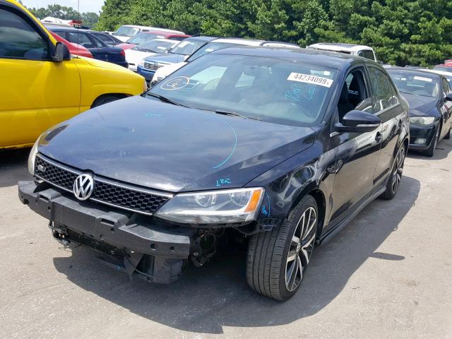 3VW467AJ6DM237379 - 2013 VOLKSWAGEN JETTA GLI BLACK photo 2