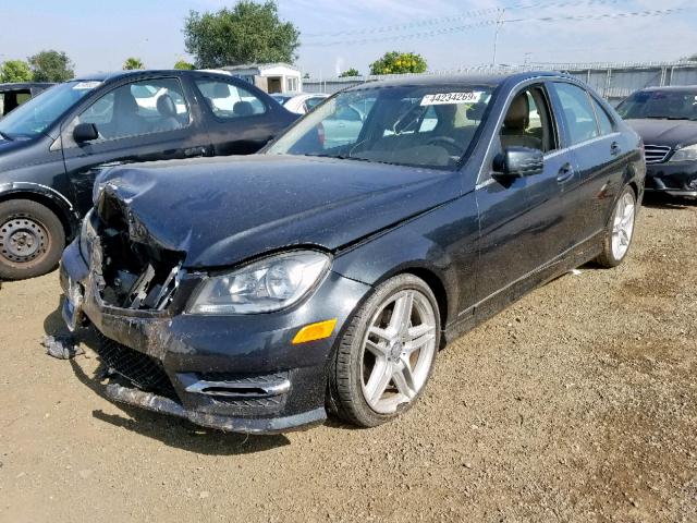 WDDGF4HB4DR246079 - 2013 MERCEDES-BENZ C 250 BLACK photo 2