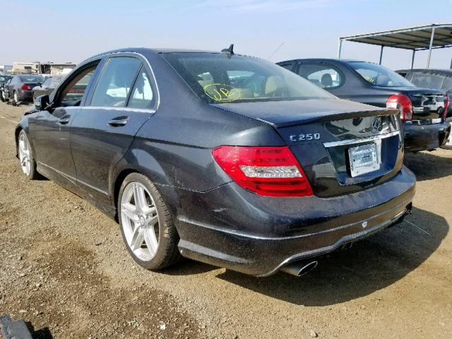 WDDGF4HB4DR246079 - 2013 MERCEDES-BENZ C 250 BLACK photo 3