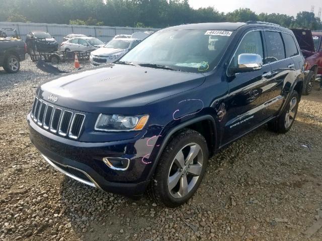 1C4RJEBG9EC107694 - 2014 JEEP GRAND CHER BLUE photo 2