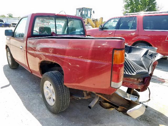 1N6SD11S9VC405618 - 1997 NISSAN TRUCK BASE RED photo 3