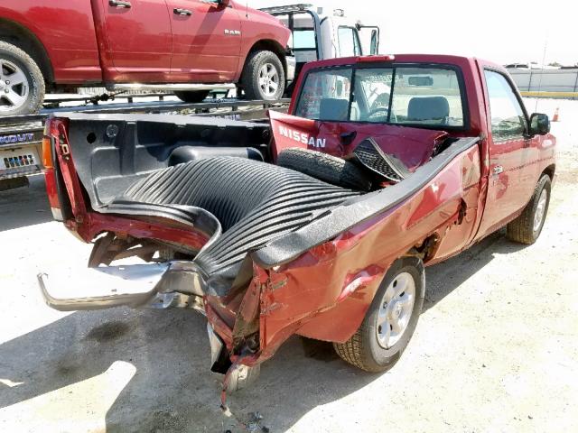 1N6SD11S9VC405618 - 1997 NISSAN TRUCK BASE RED photo 4