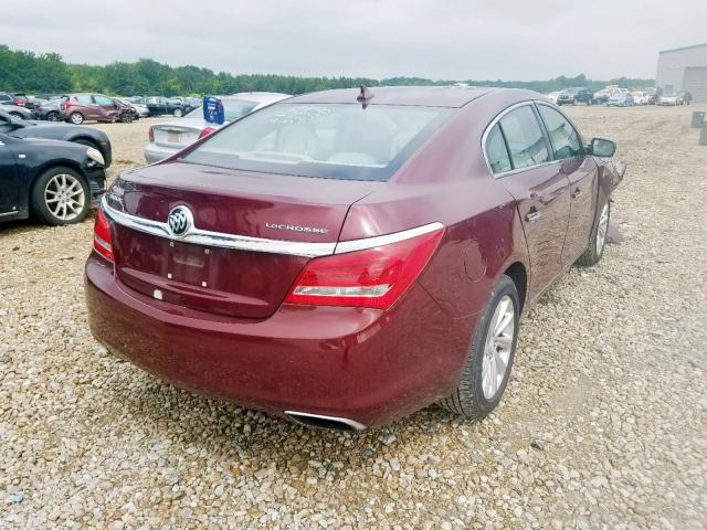 1G4GB5G33EF243940 - 2014 BUICK LACROSSE RED photo 4