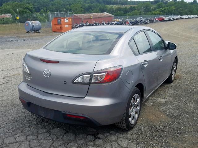 JM1BL1UG0B1467378 - 2011 MAZDA 3 I SILVER photo 4