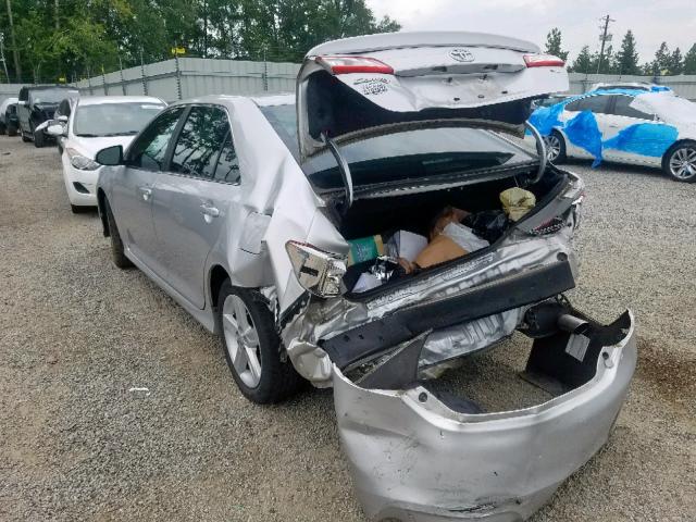 4T1BF1FK2CU143854 - 2012 TOYOTA CAMRY BASE SILVER photo 3