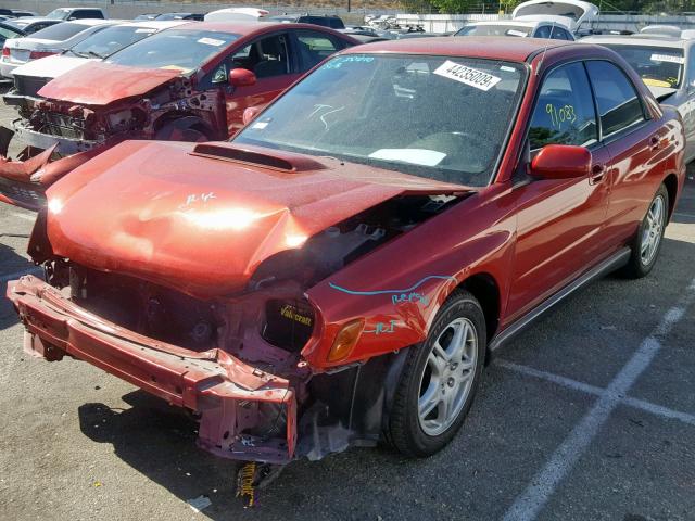 JF1GD29613H503652 - 2003 SUBARU IMPREZA WR RED photo 2