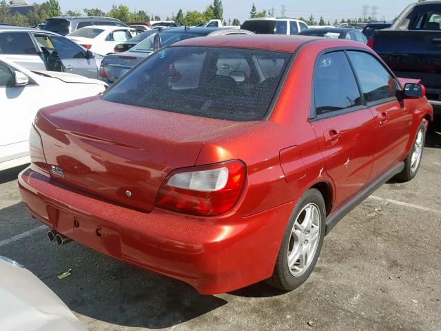 JF1GD29613H503652 - 2003 SUBARU IMPREZA WR RED photo 4