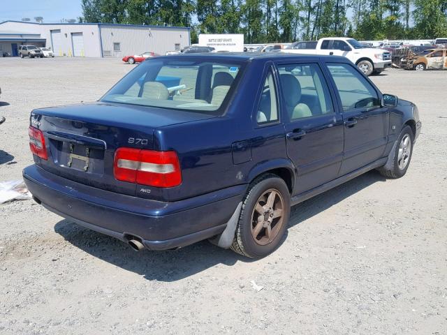 YV1LT56D2X2615587 - 1999 VOLVO S70 BLUE photo 4