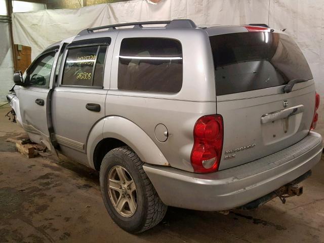 1D4HB48N24F223859 - 2004 DODGE DURANGO SL SILVER photo 3