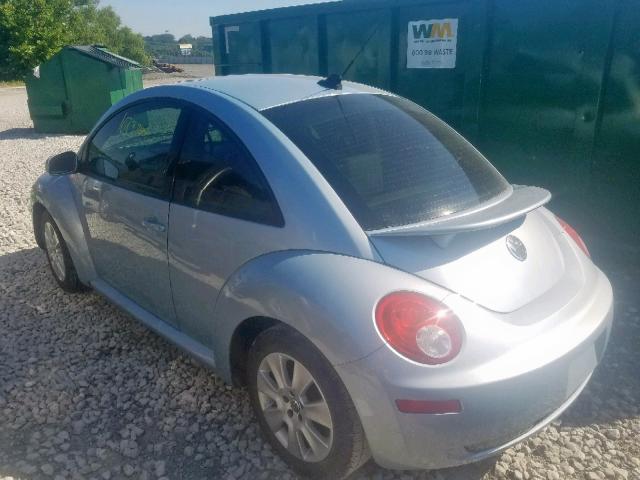 3VWRW3AG9AM027177 - 2010 VOLKSWAGEN NEW BEETLE Կապույտ լուսանկար 3