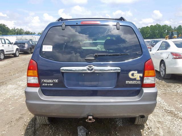 4F2CU08112KM49581 - 2002 MAZDA TRIBUTE LX BLUE photo 9