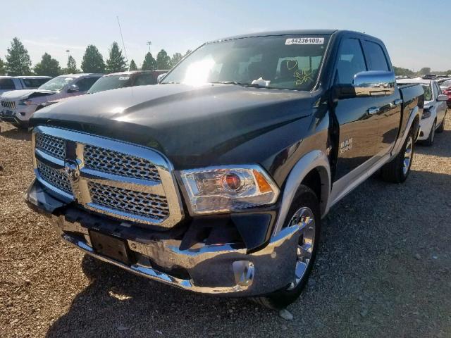 1C6RR7NT8JS137287 - 2018 RAM 1500 LARAM BLACK photo 2