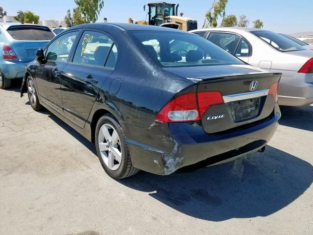 2HGFA1F62AH517887 - 2010 HONDA CIVIC LX-S BLACK photo 3