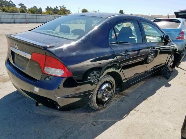2HGFA1F62AH517887 - 2010 HONDA CIVIC LX-S BLACK photo 4