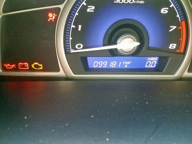 2HGFA1F62AH517887 - 2010 HONDA CIVIC LX-S BLACK photo 8