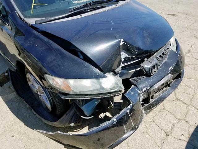2HGFA1F62AH517887 - 2010 HONDA CIVIC LX-S BLACK photo 9