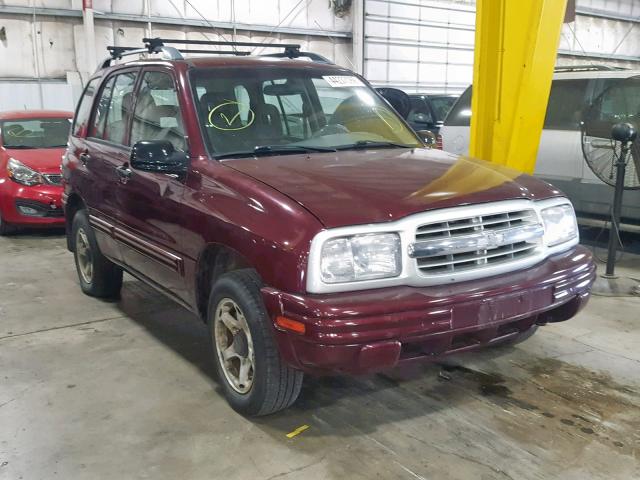 2CNBJ734916920355 - 2001 CHEVROLET TRACKER ZR BURGUNDY photo 1