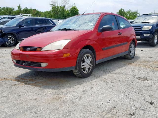 3FAFP313XYR126724 - 2000 FORD FOCUS ZX3 RED photo 2