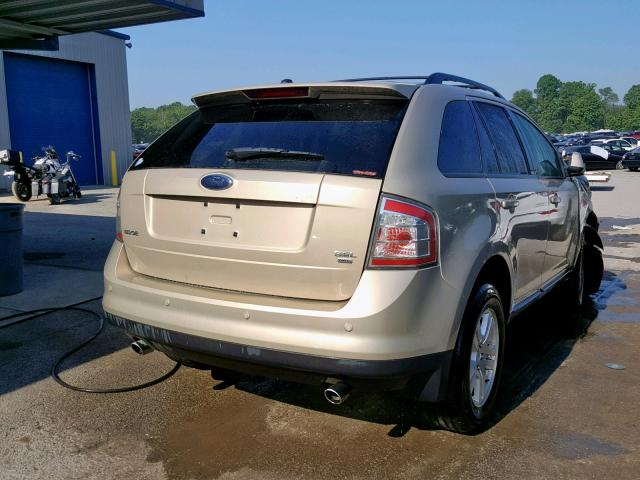 2FMDK48C07BB28745 - 2007 FORD EDGE SEL TAN photo 4