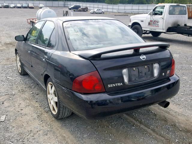 3N1AB51D06L547202 - 2006 NISSAN SENTRA SE- BLACK photo 3