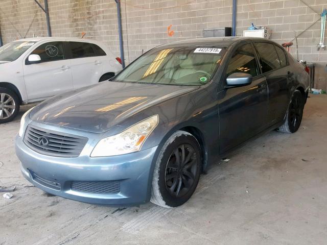 JNKCV61E79M015143 - 2009 INFINITI G37 BASE BLUE photo 2