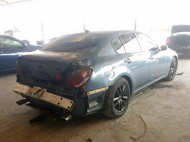 JNKCV61E79M015143 - 2009 INFINITI G37 BASE BLUE photo 4