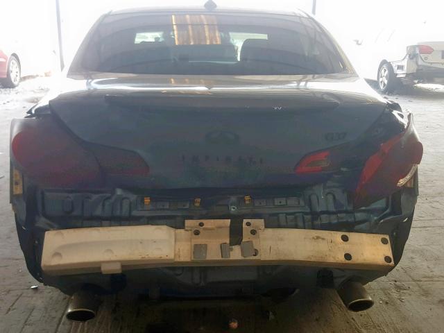 JNKCV61E79M015143 - 2009 INFINITI G37 BASE BLUE photo 9