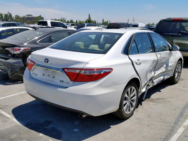 4T1BD1FK2GU192225 - 2016 TOYOTA CAMRY HYBR WHITE photo 4