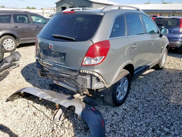 3GSCL33P38S512195 - 2008 SATURN VUE XE GRAY photo 4