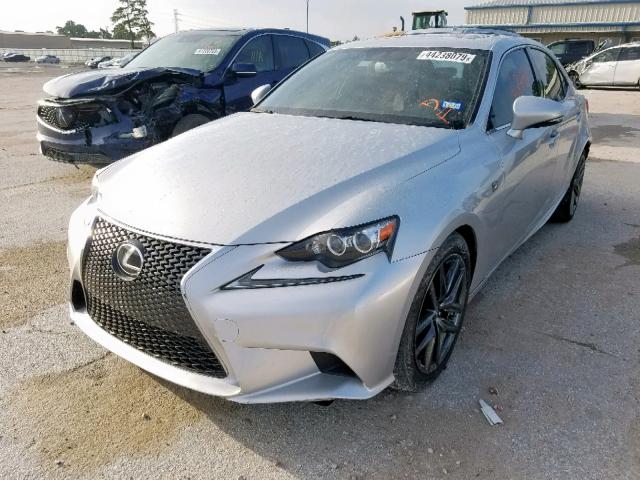 JTHBF1D27E5035782 - 2014 LEXUS IS 250 SILVER photo 2