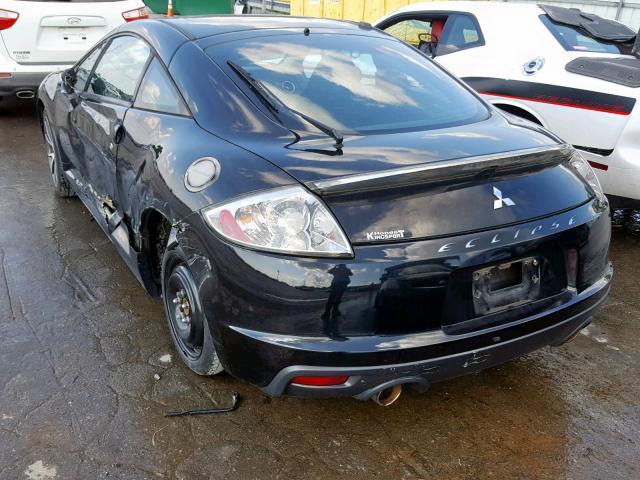 4A31K5DF1BE001350 - 2011 MITSUBISHI ECLIPSE GS BLACK photo 3