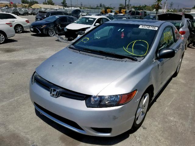 2HGFG12857H568413 - 2007 HONDA CIVIC EX GRAY photo 2