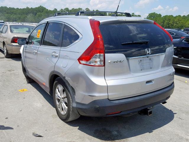 2HKRM3H75EH535446 - 2014 HONDA CR-V EXL SILVER photo 3