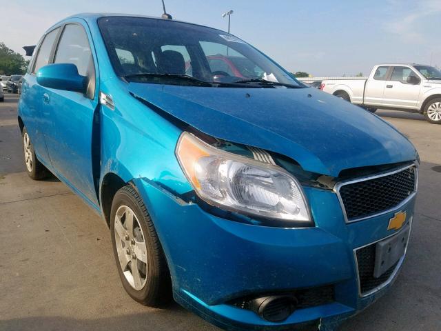 KL1TD66E79B647981 - 2009 CHEVROLET AVEO LS BLUE photo 1