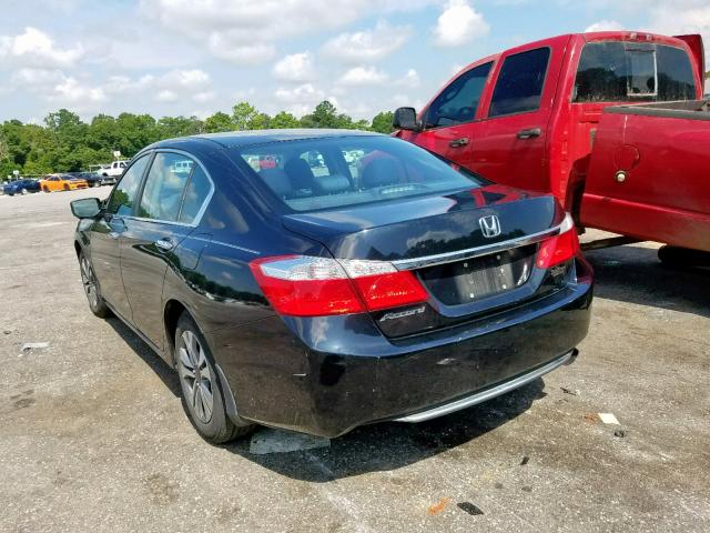 1HGCR2F35EA169529 - 2014 HONDA ACCORD LX BLACK photo 3