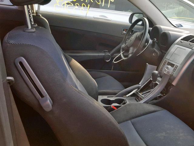 JTKDE177870165826 - 2007 TOYOTA SCION TC შავი ფოტო 5