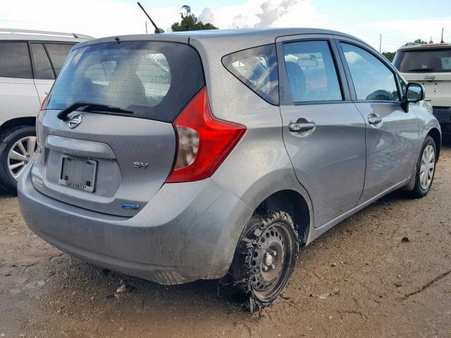 3N1CE2CP1EL424156 - 2014 NISSAN VERSA NOTE GRAY photo 4