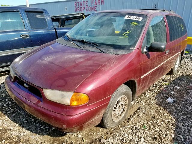 2FMZA5148WBD94319 - 1998 FORD WINDSTAR W MAROON photo 2