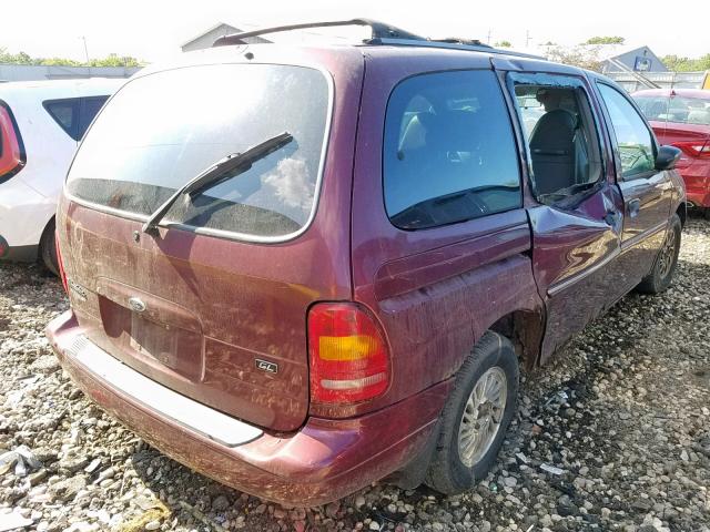 2FMZA5148WBD94319 - 1998 FORD WINDSTAR W MAROON photo 4