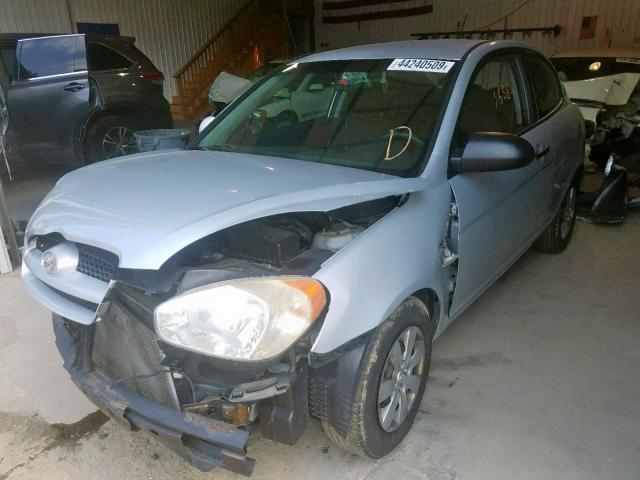 KMHCM36C49U138548 - 2009 HYUNDAI ACCENT GS SILVER photo 2