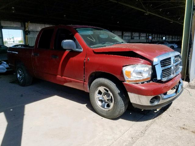 1D7HA182X6S618229 - 2006 DODGE RAM 1500 S RED photo 1