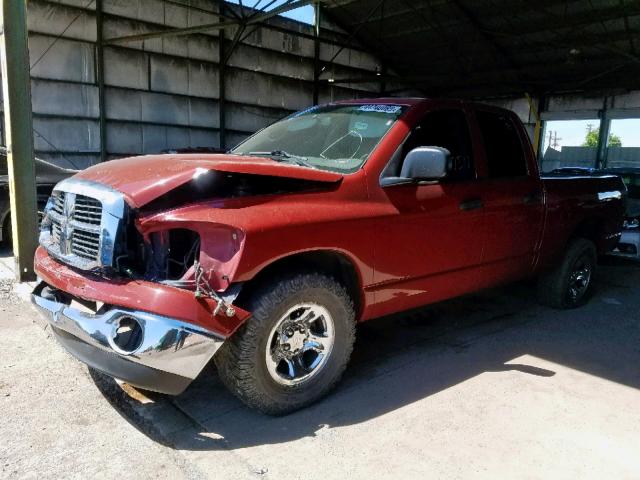 1D7HA182X6S618229 - 2006 DODGE RAM 1500 S RED photo 2