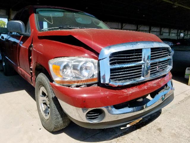 1D7HA182X6S618229 - 2006 DODGE RAM 1500 S RED photo 9