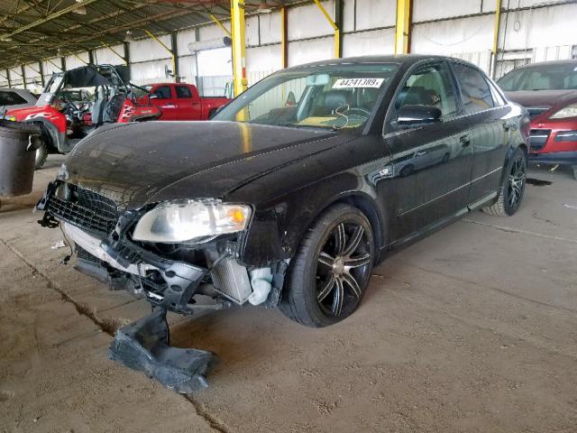 WAUAF78E98A111497 - 2008 AUDI A4 2.0T BLACK photo 2