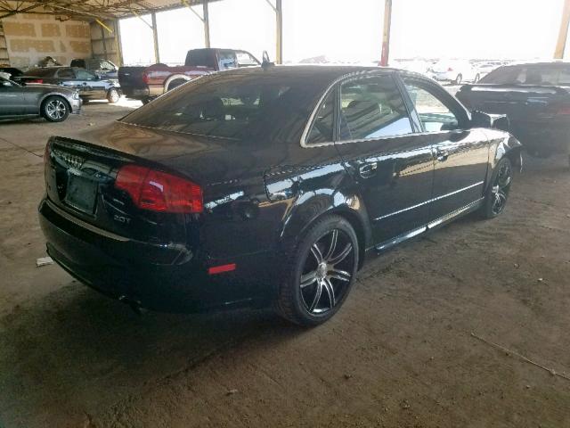 WAUAF78E98A111497 - 2008 AUDI A4 2.0T BLACK photo 4