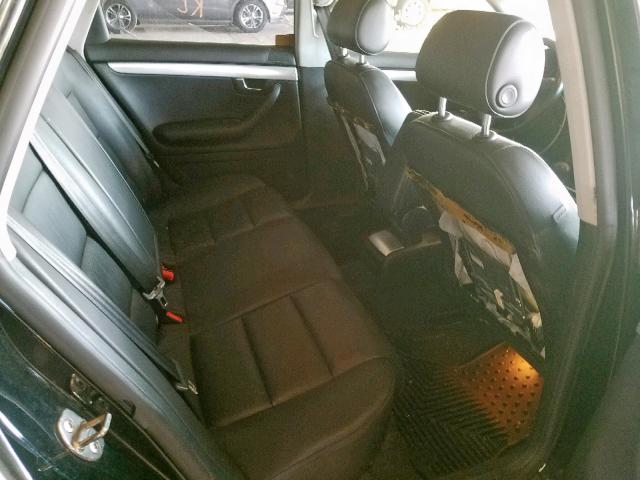 WAUAF78E98A111497 - 2008 AUDI A4 2.0T BLACK photo 6