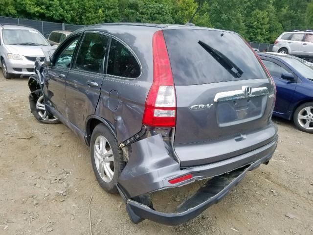 JHLRE4H77BC032207 - 2011 HONDA CR-V EXL GRAY photo 3