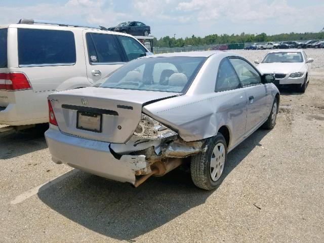 1HGEM211X5L078189 - 2005 HONDA CIVIC DX V SILVER photo 4