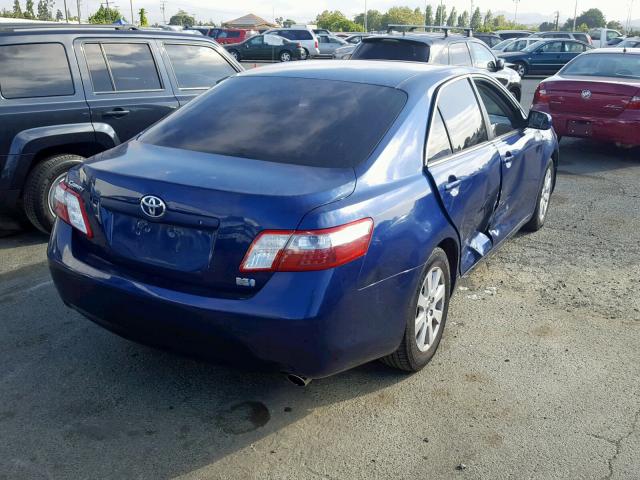 4T1BB46K88U031659 - 2008 TOYOTA CAMRY HYBR BLUE photo 4