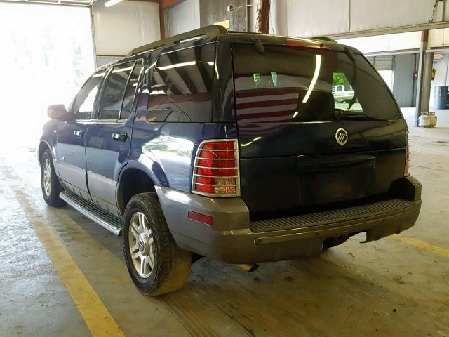 4M2ZU86W35ZJ23410 - 2005 MERCURY MOUNTAINEE BLUE photo 3